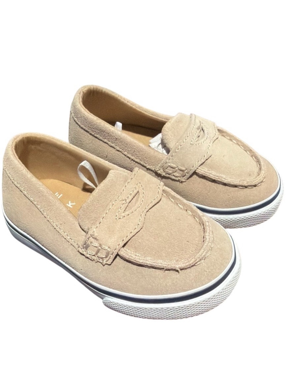 Janie and Jack Suede Penny Loafer Sneaker